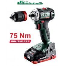 AVVITATORE METABO QUICK 18 V 75Nn MOD. BS 18 BL Q BRUSHLES (2 x 5,2 Ah Li-Ion)